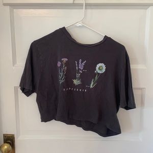 Urban Outfitters grey flower shirt